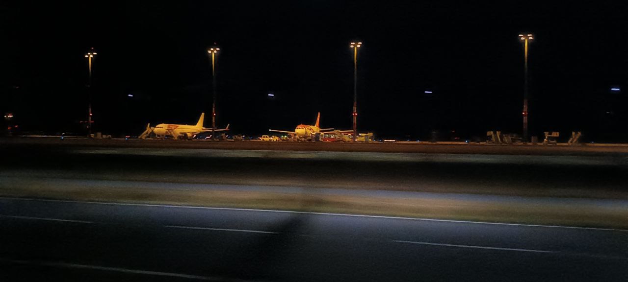 Ночной аэропорт Берлина