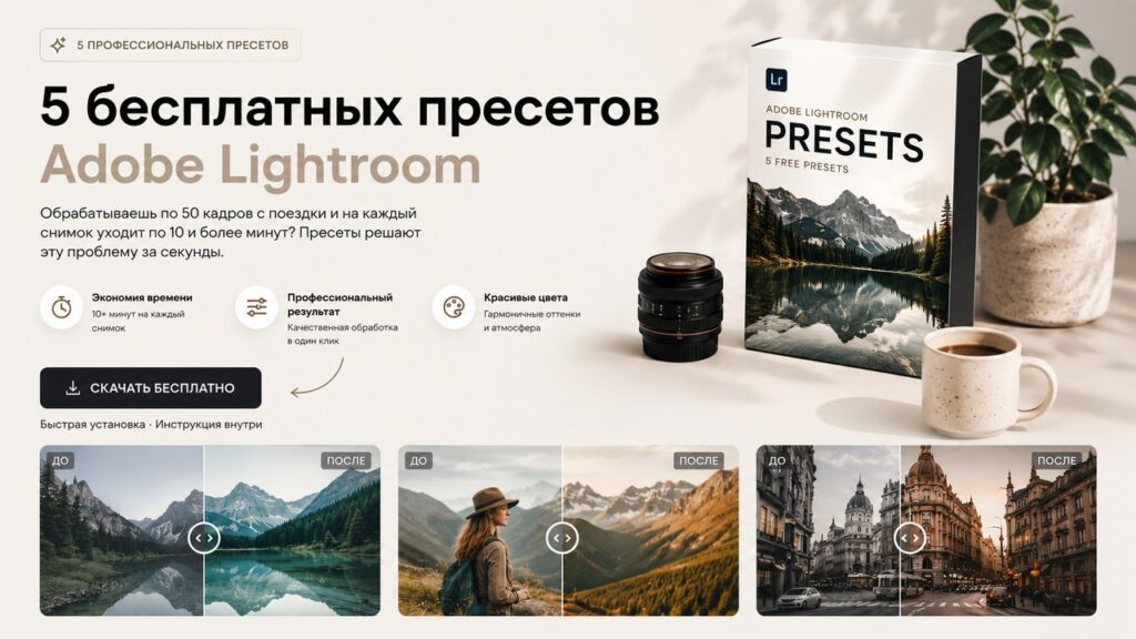 Бесплатные пресеты Adobe Lightroom