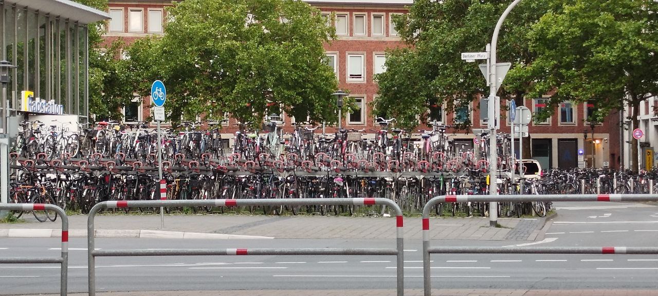 Велосипеды в центре Мюнстера