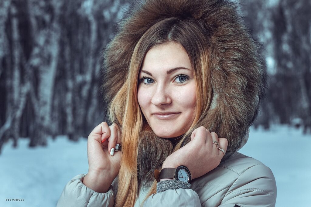 Зимний портрет девушки